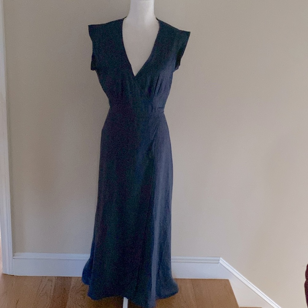 Reformation Navy Maxi Dress